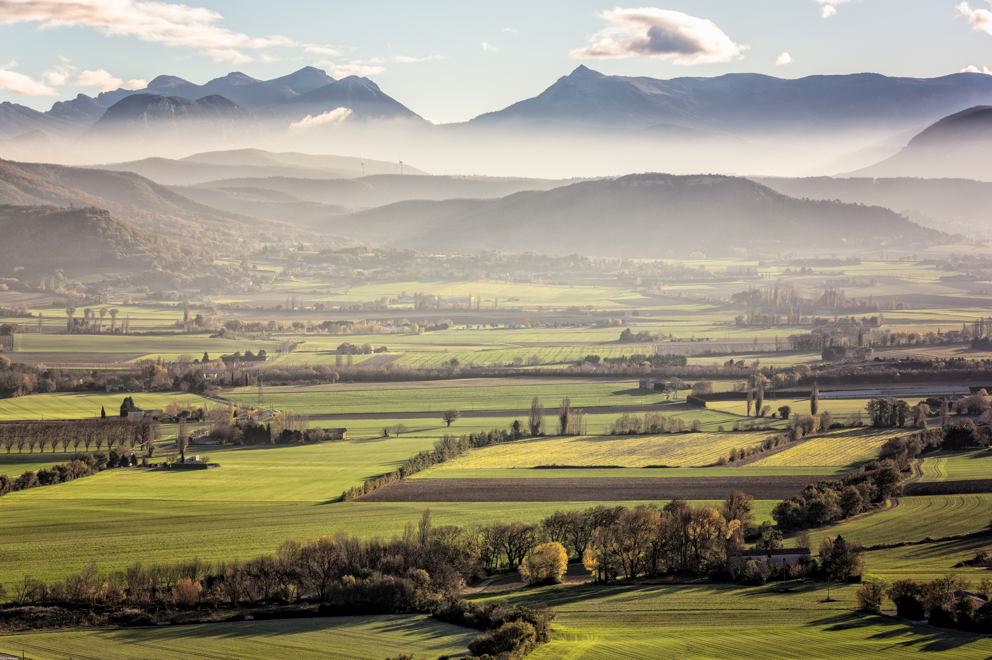 vue de Marsanne (Drôme) par Pierre Montant