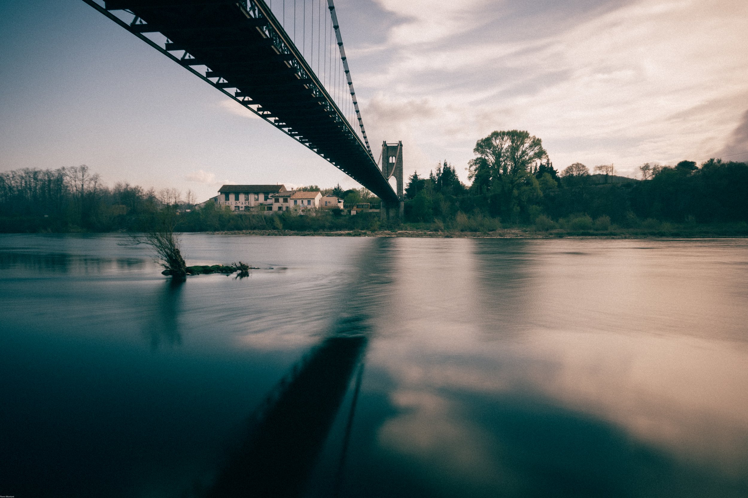 le pont de la rivière Ardèche par Pierre Montant