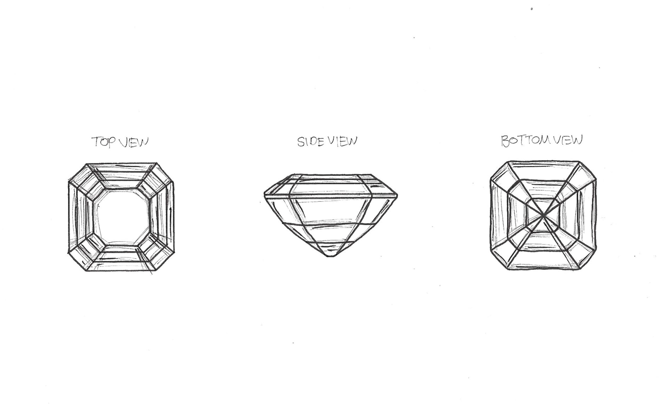 Asscher cut par Anna Salzmann