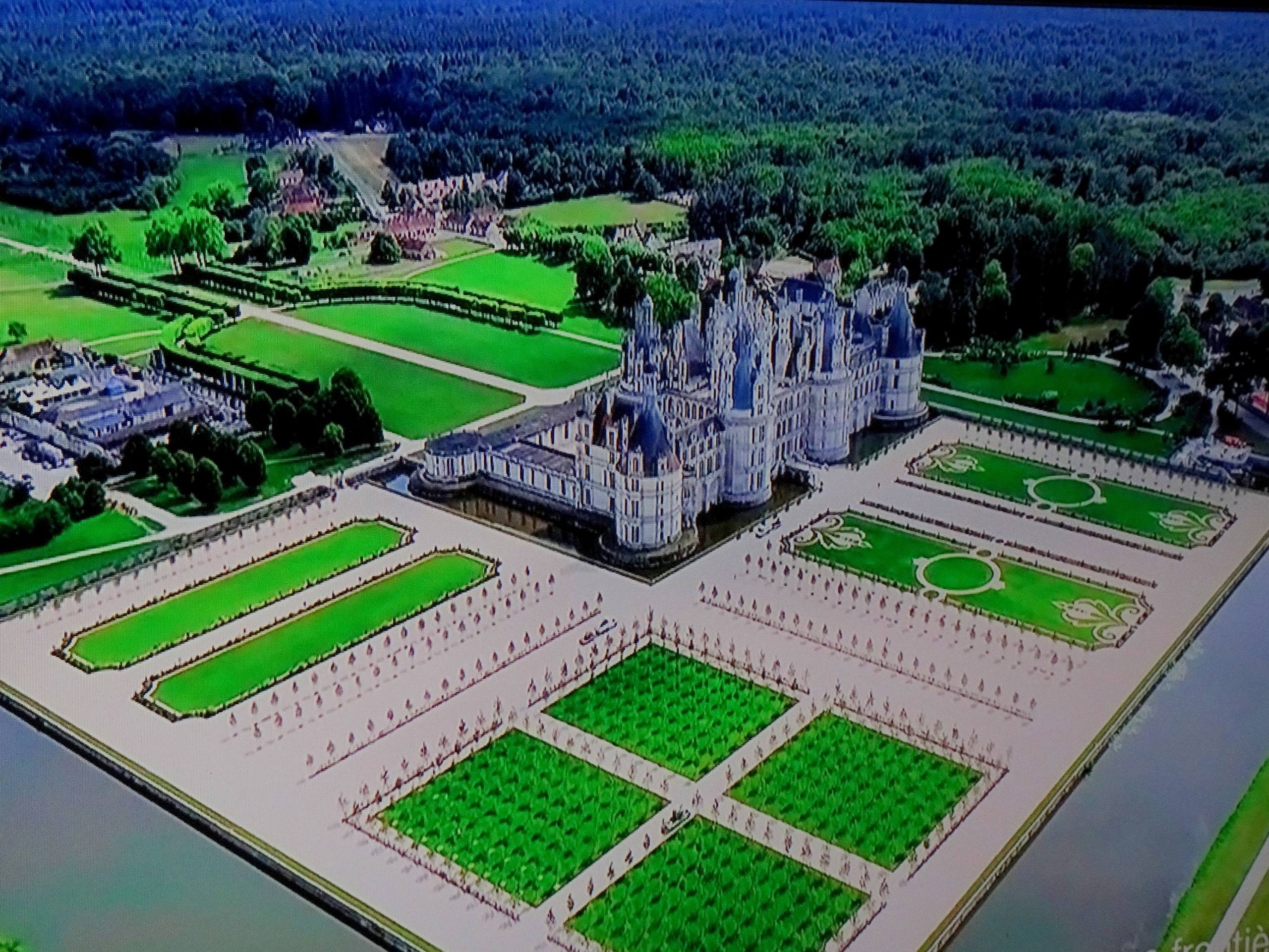 En drone sur Chambord par John Grinling