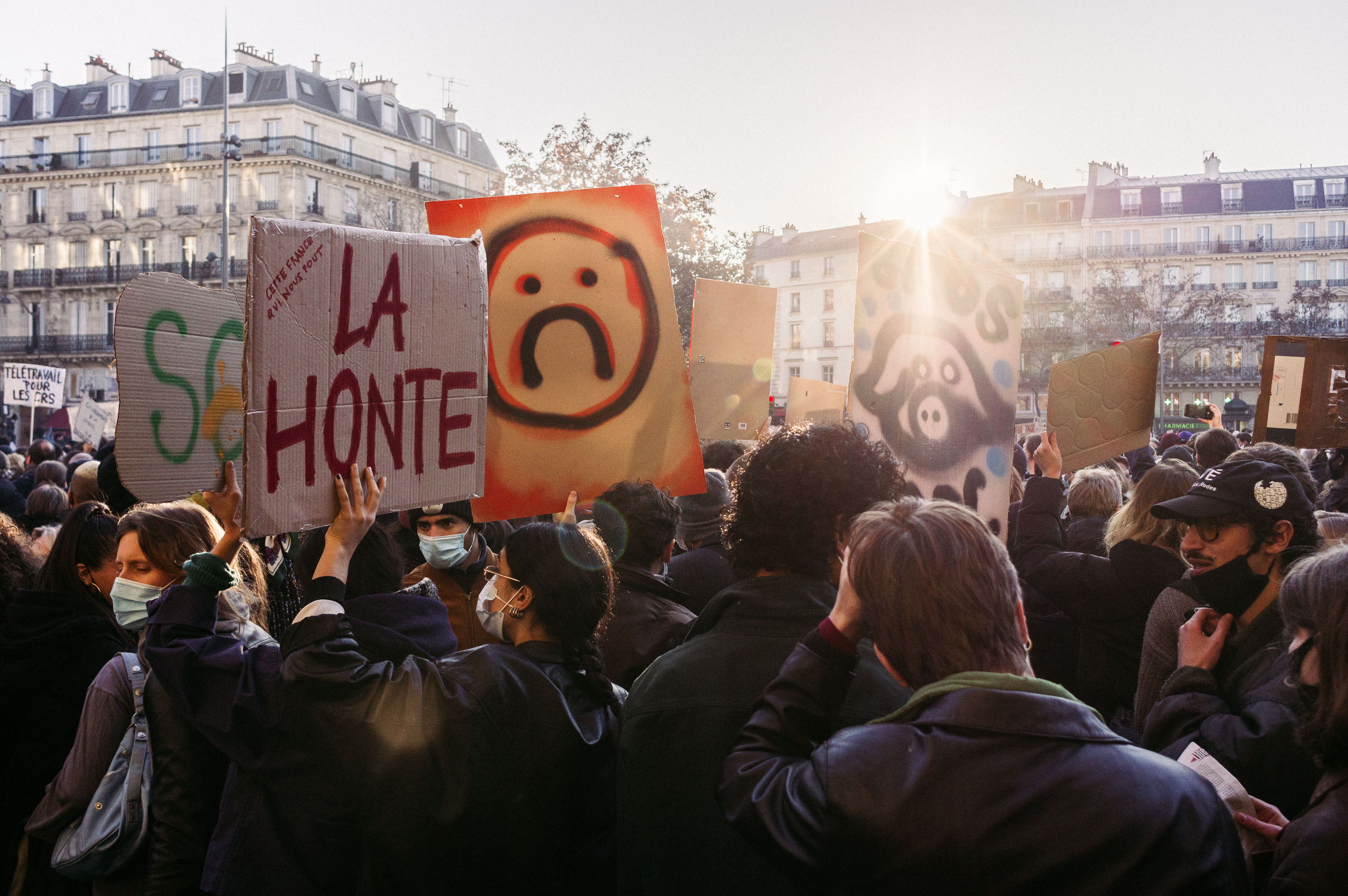 28/11/2020 – manifestation contre la loi de sécurité globale par Pierre Montant