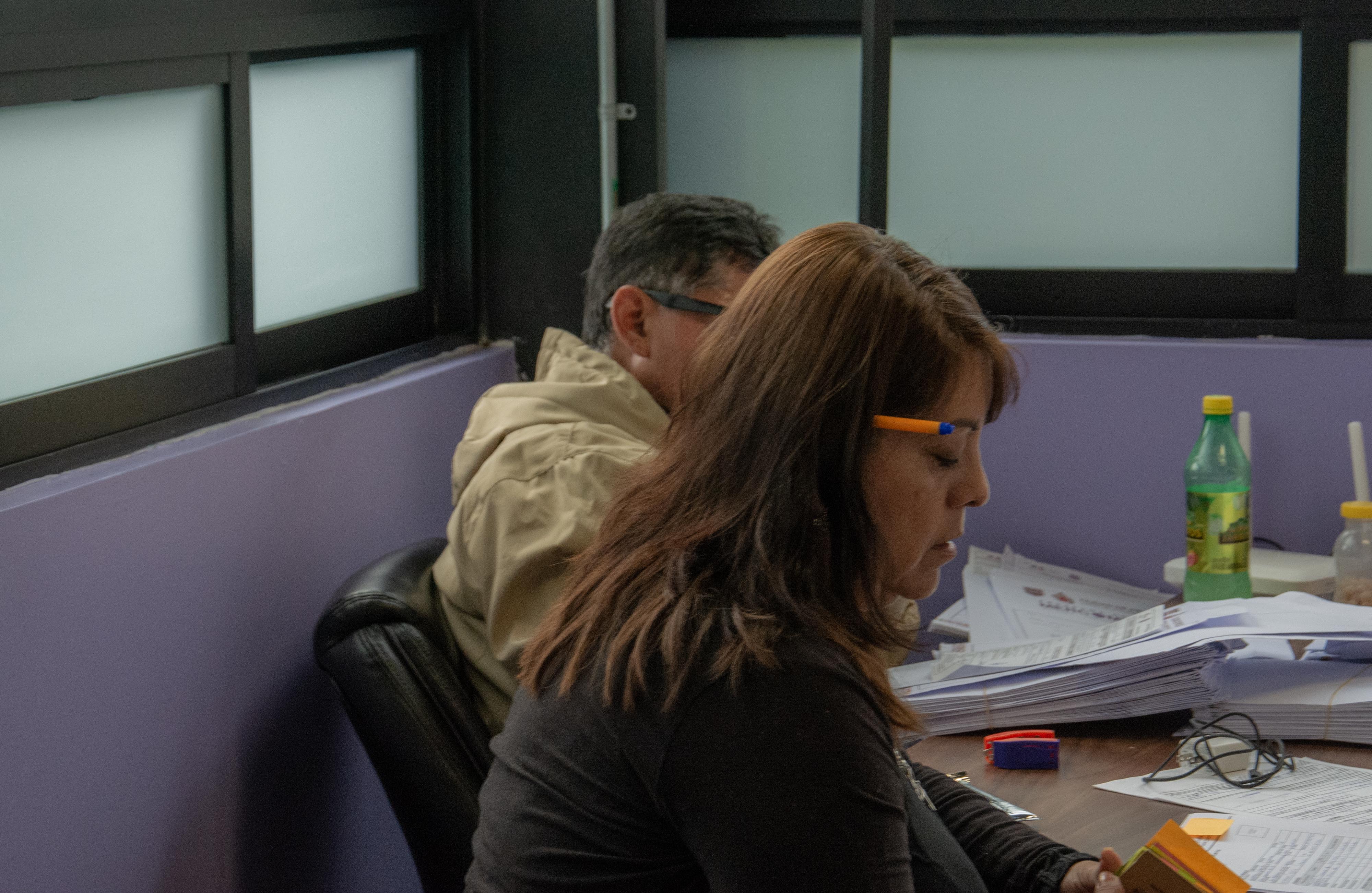 Rocio y Fernando , trabajando par Rodrigo Alonso